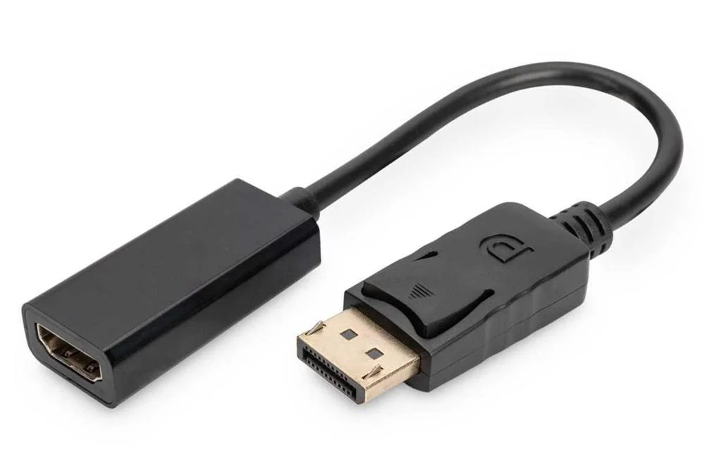 Digitus Displayport Adapter / Konverter, 0,15m, Schwarz
