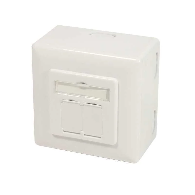 Logilink Cat 6a Auf Und Unterputzdose Vollgeschirmt Ral 901