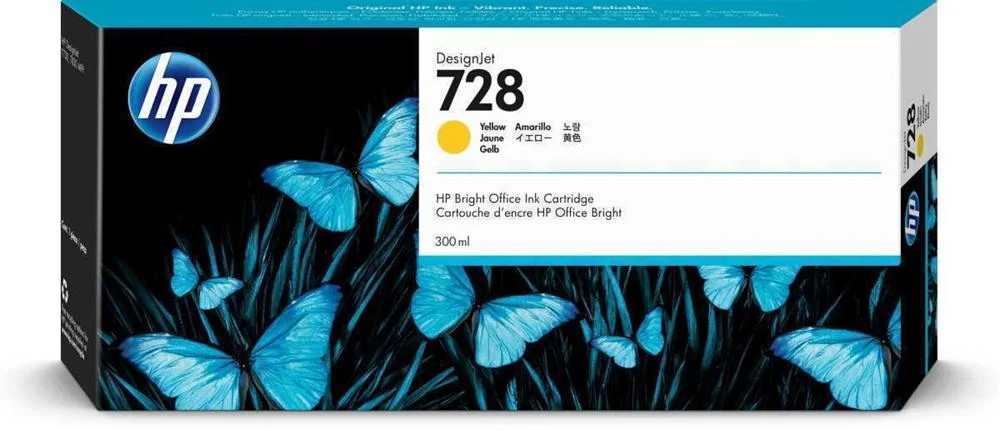 Tinteiro de Tinta Original Hp Hp 728 Amarelo 