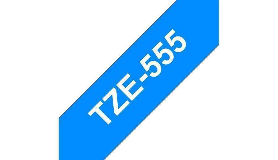 Brother P-Touch Tze555 Blue/White (8m X 24mm)