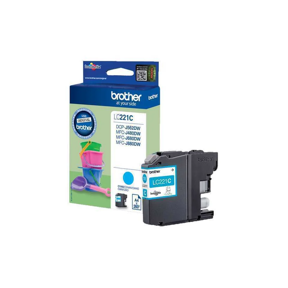 Brother Lc-221c Tinteiro 1 Unidade(S) Original Ci.
