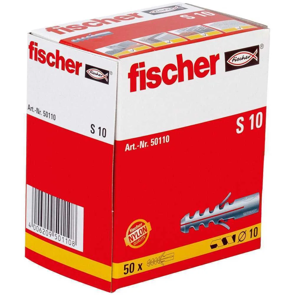Fischer Plug S 10 50 Pcs.