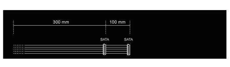 Be Quiet! Power Cable 2x S-Ata  400mm Cs-3420