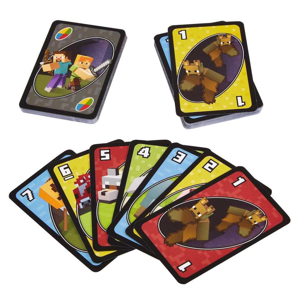 Games Uno Minecraft Jogo de Cartas Família