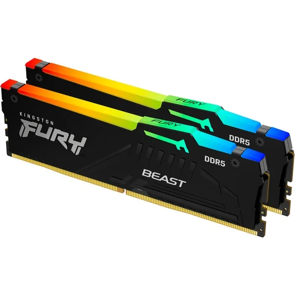 Ddr5  64gb Pc 6000 Cl36 Kingston Kit (2x32gb) Fury Beast RGB Retail