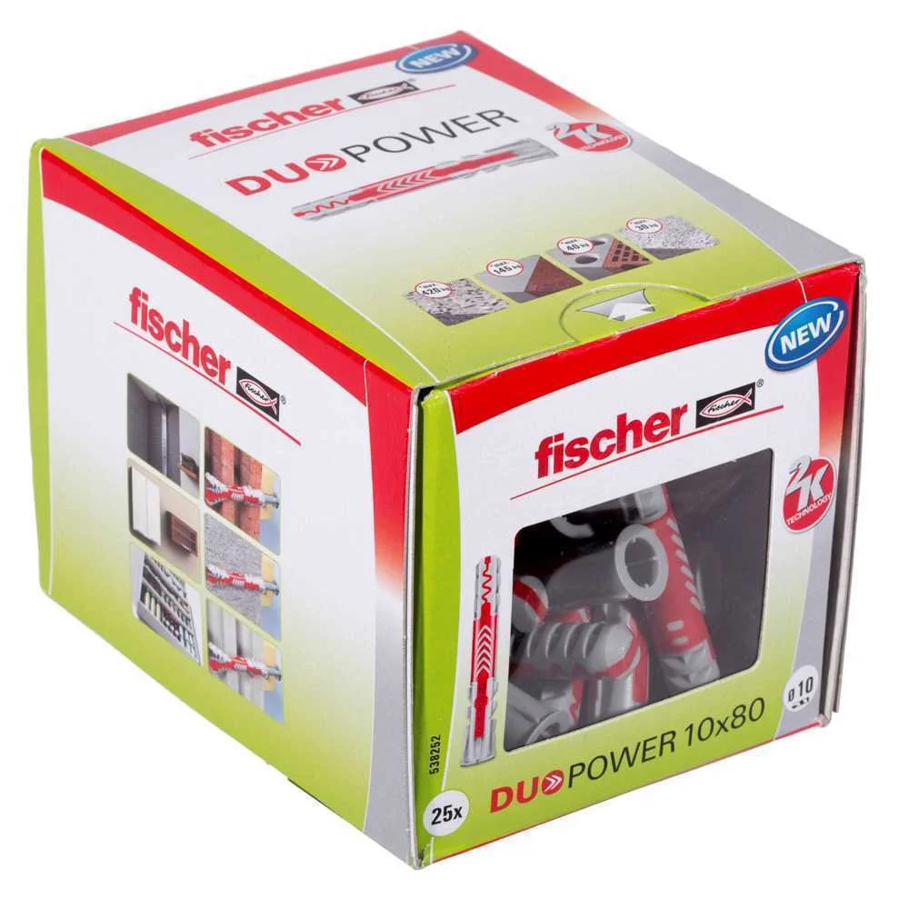 FISCHER DUOPOWER 10 X 80 25 UNIDADE(S) 80 MM