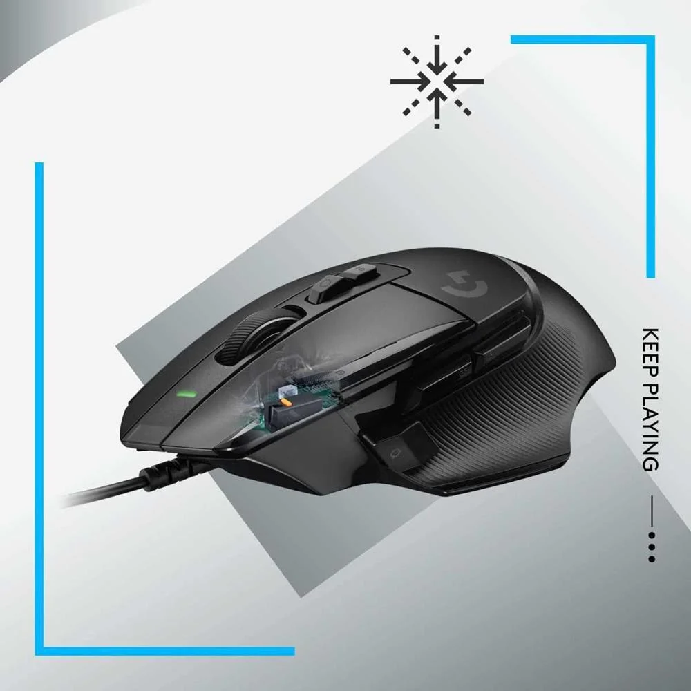 LOGITECH G G502 X RATO MÃO DIREITA USB TYPE-A ÓTI.