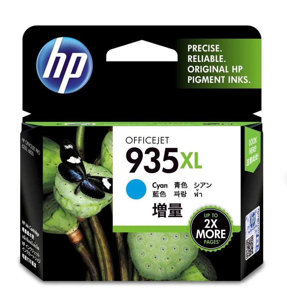 Hp Tinteiro Original 935xl Ciano de Elevado Rendi.