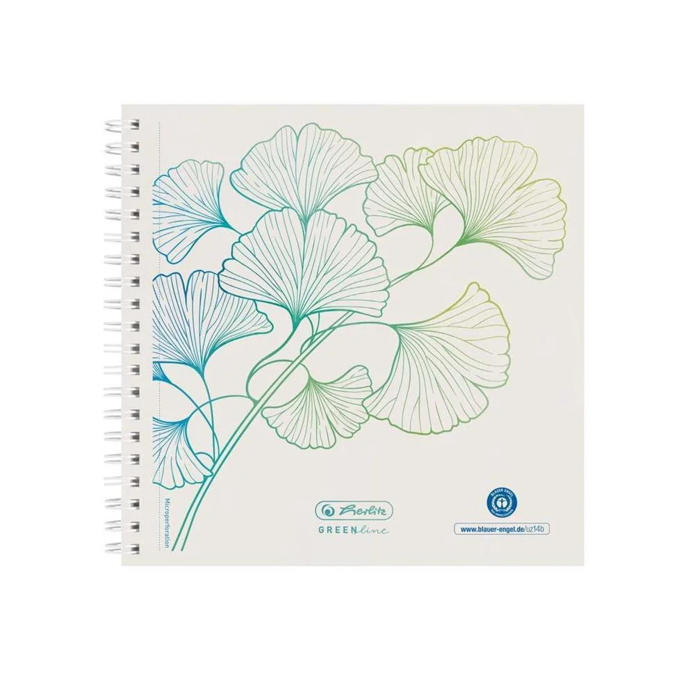 HERLITZ GREENLINE CADERNO E BLOCO DE NOTAS 100 FO.