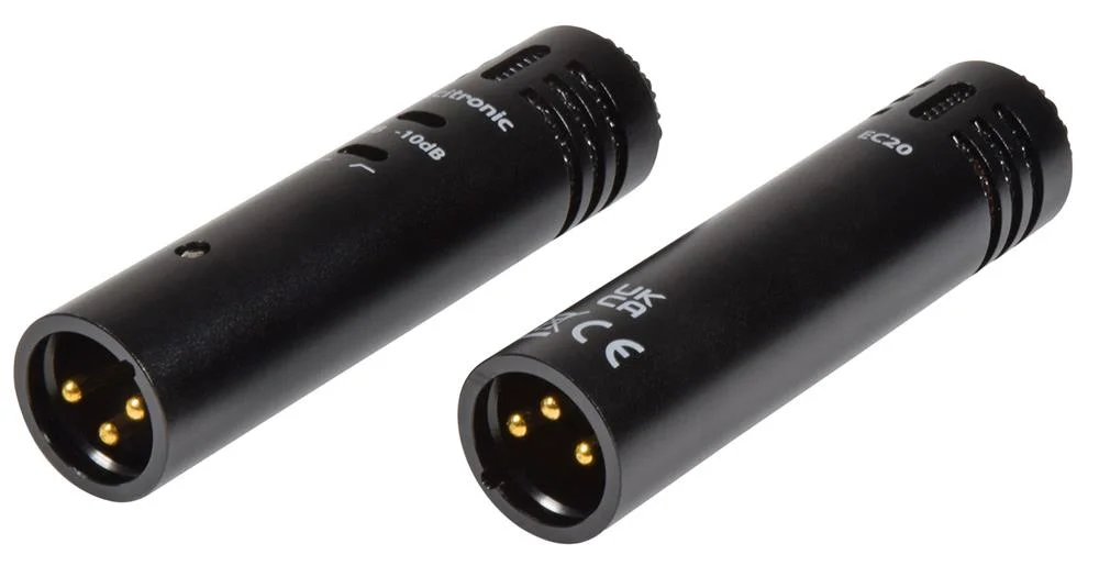 Microfones Condensadores Ecm20 Estéreo - Par