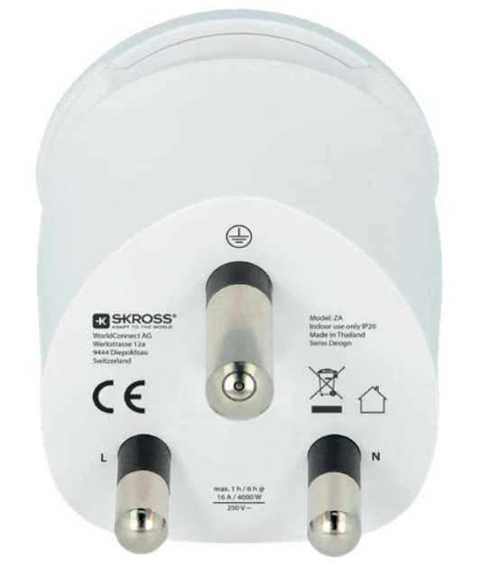 Adaptador Combo Universal para a África do Sul