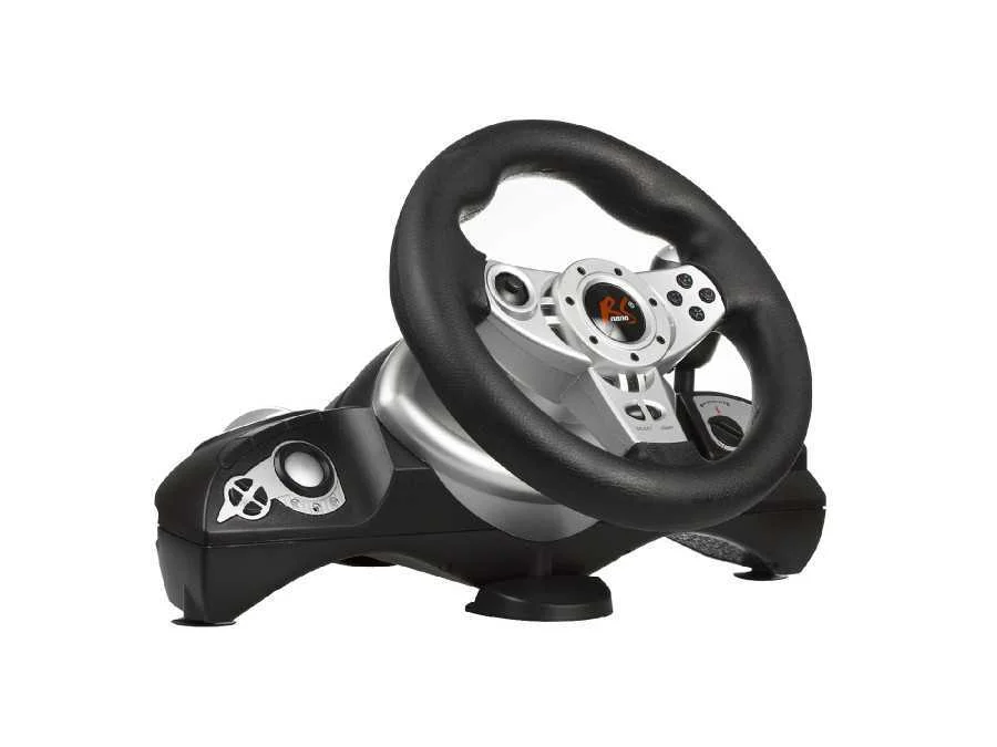 Nanors Rs700 Gaming Controller Black  Silver Usb Steering Wheel Analogue / Digital Android  Pc  Play