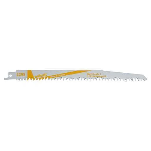 Pack 2 Folhas de Serra Sabre Cv, Madeira, Bruto, Comprimento 230mm 2295000 Wolfcraft