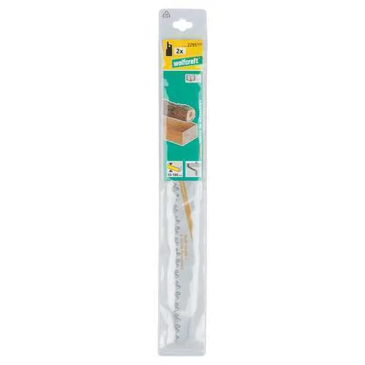 Pack 2 Folhas de Serra Sabre Cv, Madeira, Bruto, Comprimento 230mm 2295000 Wolfcraft