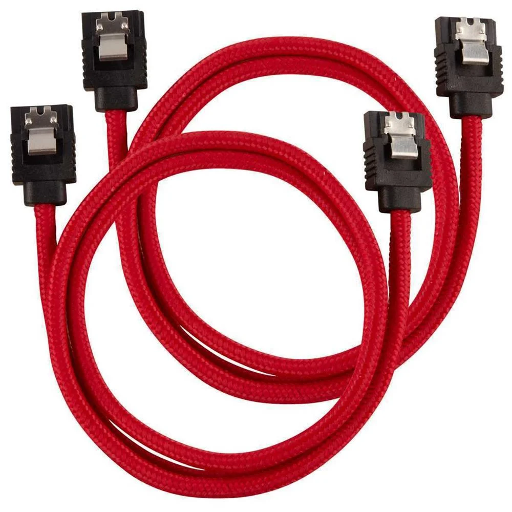 CORSAIR CC-8900254 CABO SATA 0,6 M PRETO, VERMELHO