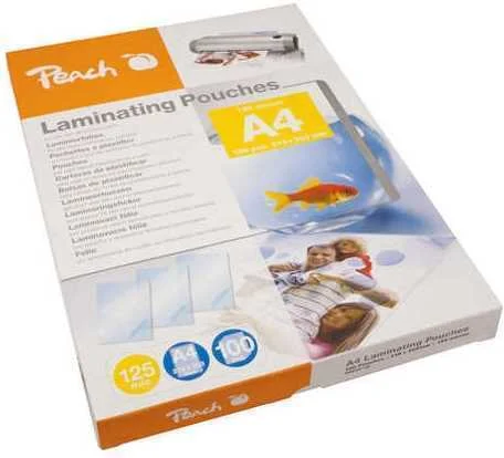 Peach Laminierfolien A4 125mic Glänzend Pp525-02       100pk