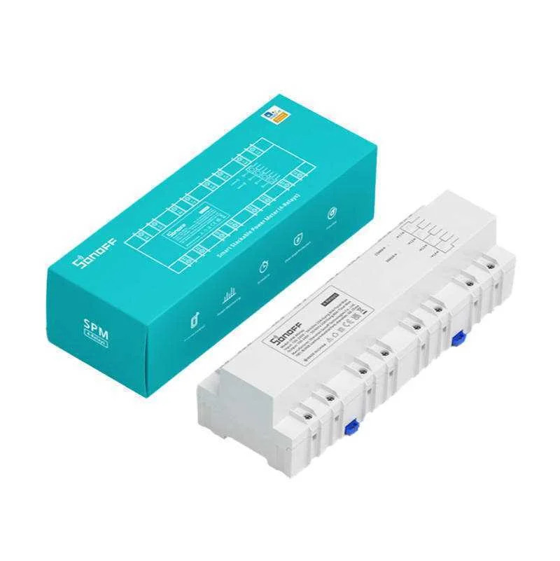 Módulo 4x Relés Inteligentes Wifi/Ethernet C/ Medição de Potência 4x20a - Sonoff Spm-4relay
