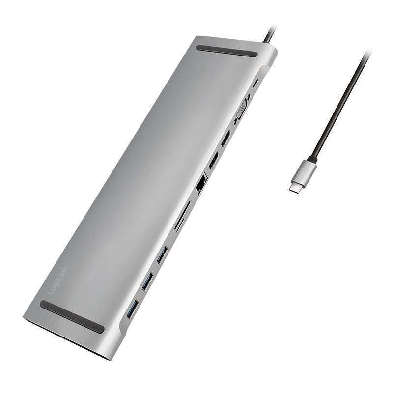 Logilink Dockingstation Usb 3.2, 2x Hdmi 11-Port, Pd5, Schw.