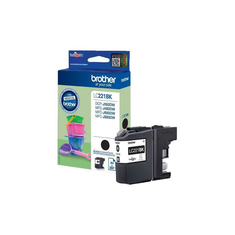 Brother Lc-221bk Tinteiro 1 Unidade(S) Original P.