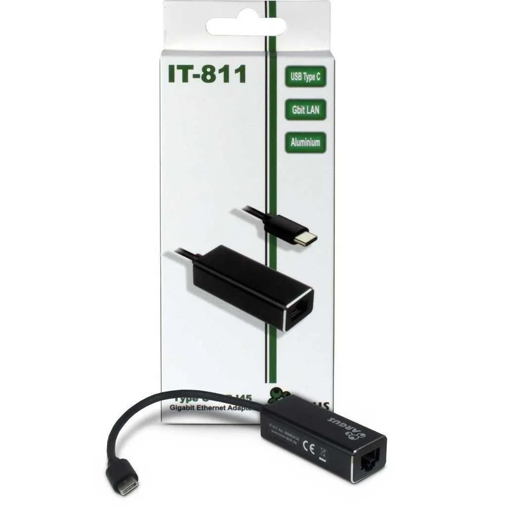 Inter-Tech Lan-Adapter Argus It-811   Usb-C Gigabit Ethernet
