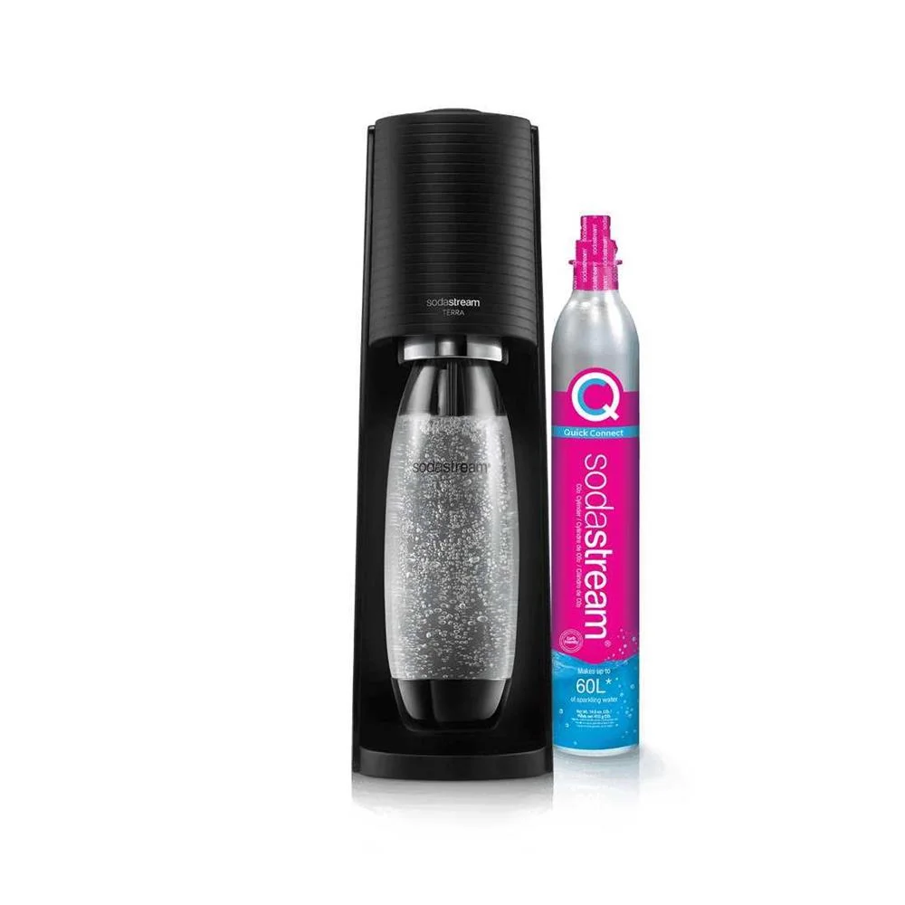 Sodastream Terra Black Promo Pack With 3 Bottles