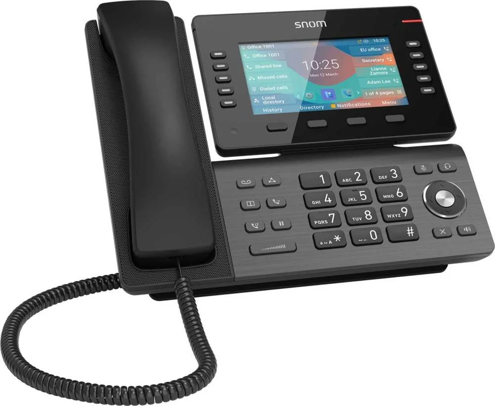 SNOM D865 TELEFONE IP CINZENTO TFT WI-FI