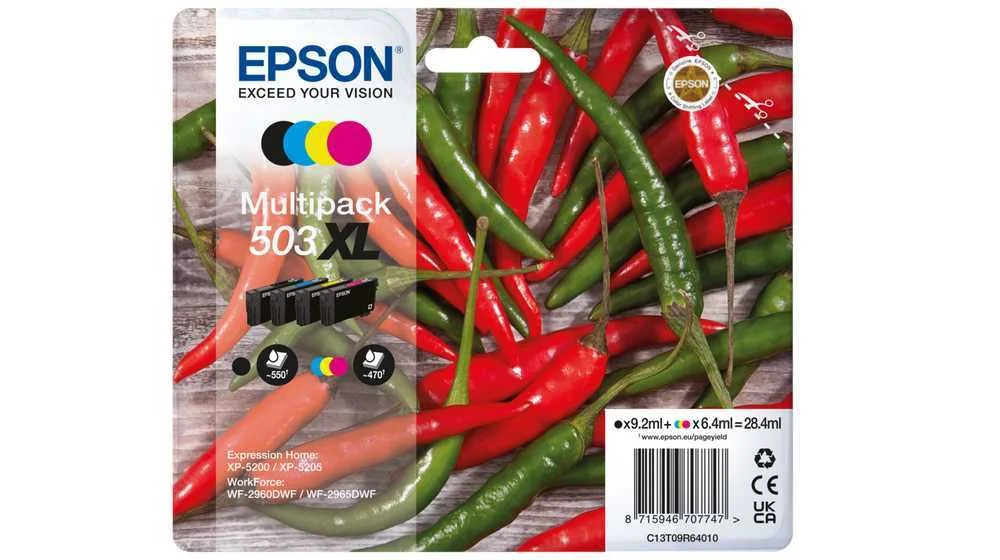 Tinteiro Epson Multipack 4 503 Coresxl  - Wf-296x, Xp-520x