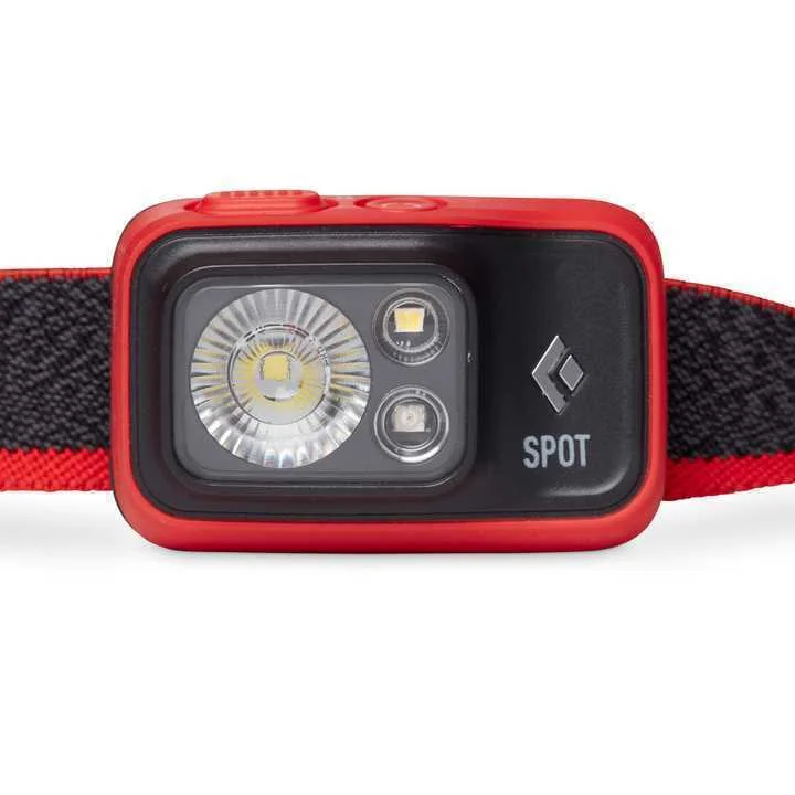BLACK DIAMOND SPOT 400 PRETO, VERMELHO LANTERNA D.