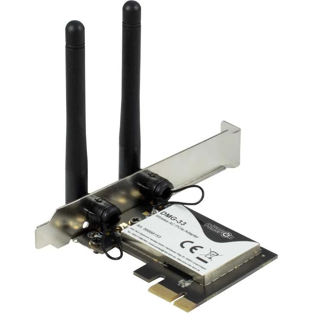 Inter-Tech Wi-Fi 5 Pcie Adapter Dmg-33 3dbi Antenne 1300mbps Retail