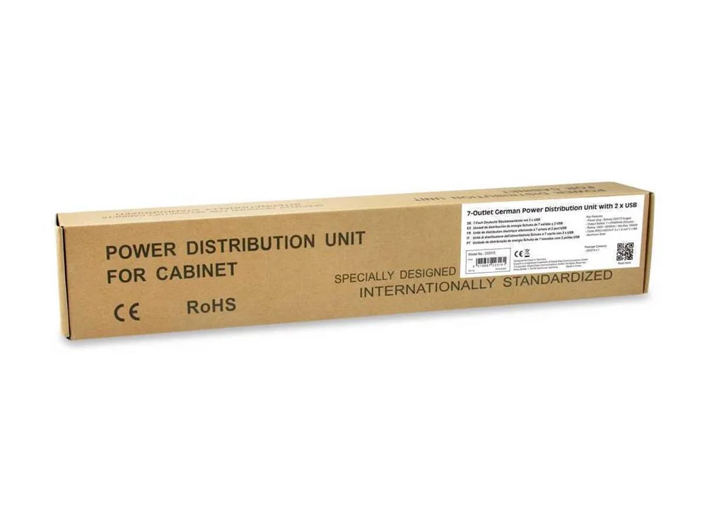 Equip Power Distribution 7-Outlet German Unit With Usb