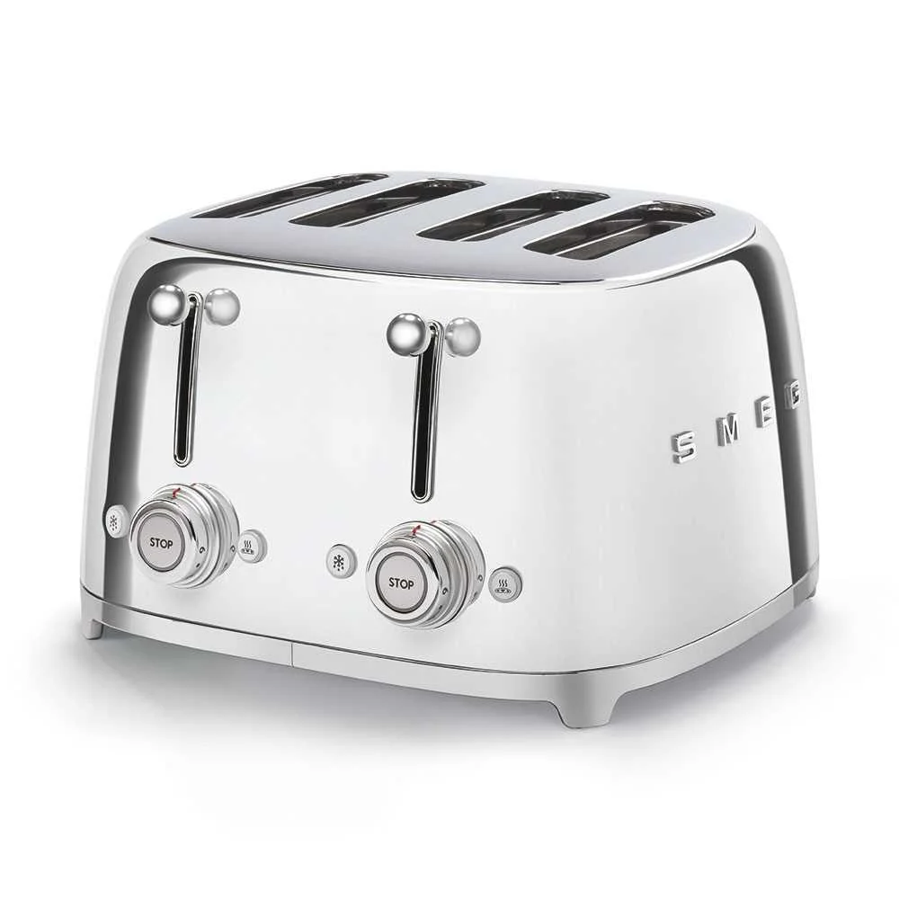 Smeg Toaster 4x4 50?style Chrome Tsf03sseu