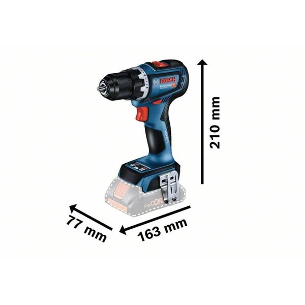 Aparafusadora Profissional Gsr 18v-90 C C/ L-Boxx + Divisor - Bosch