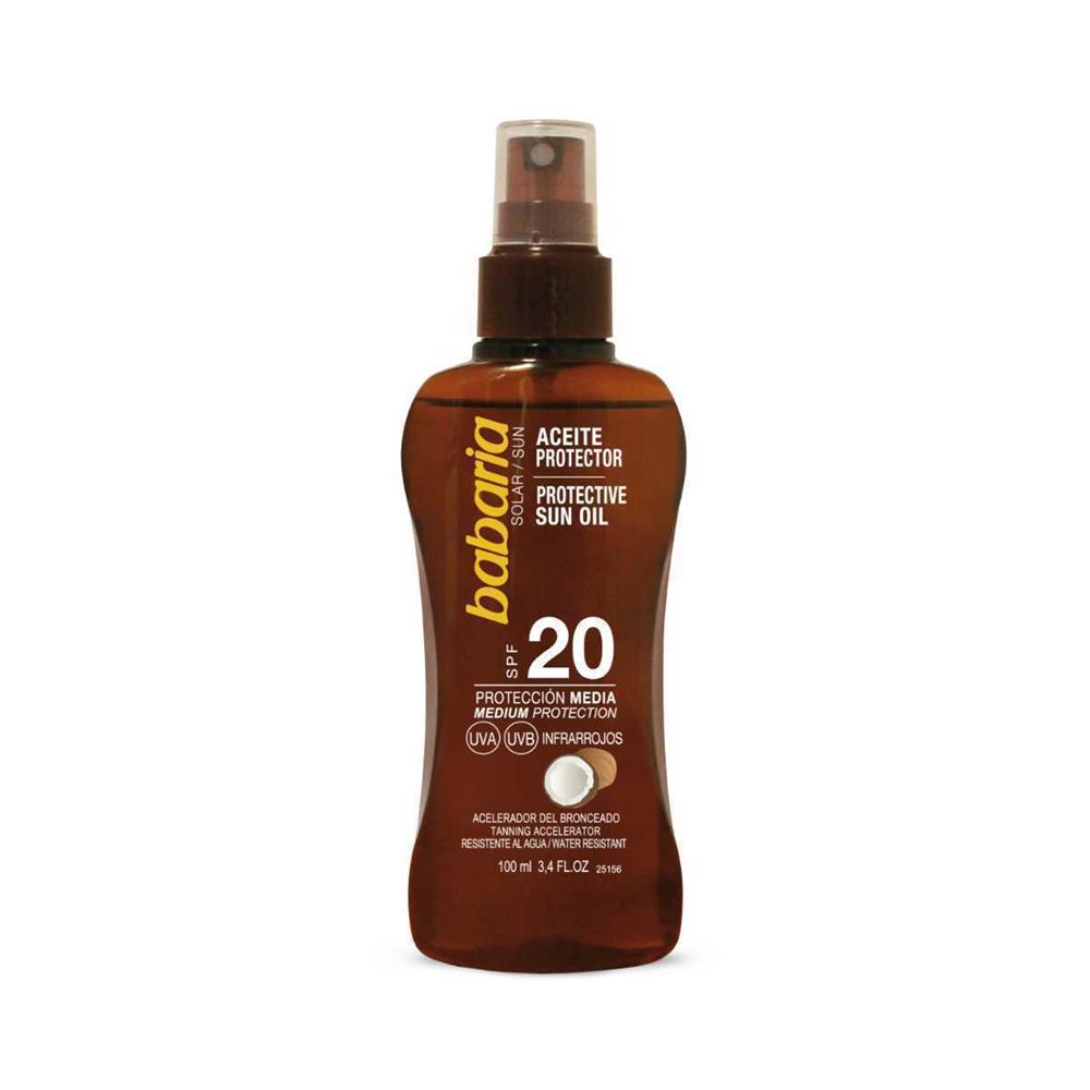 Óleo Protetor Babaria 100 Ml Spf 20 - 100 Ml 