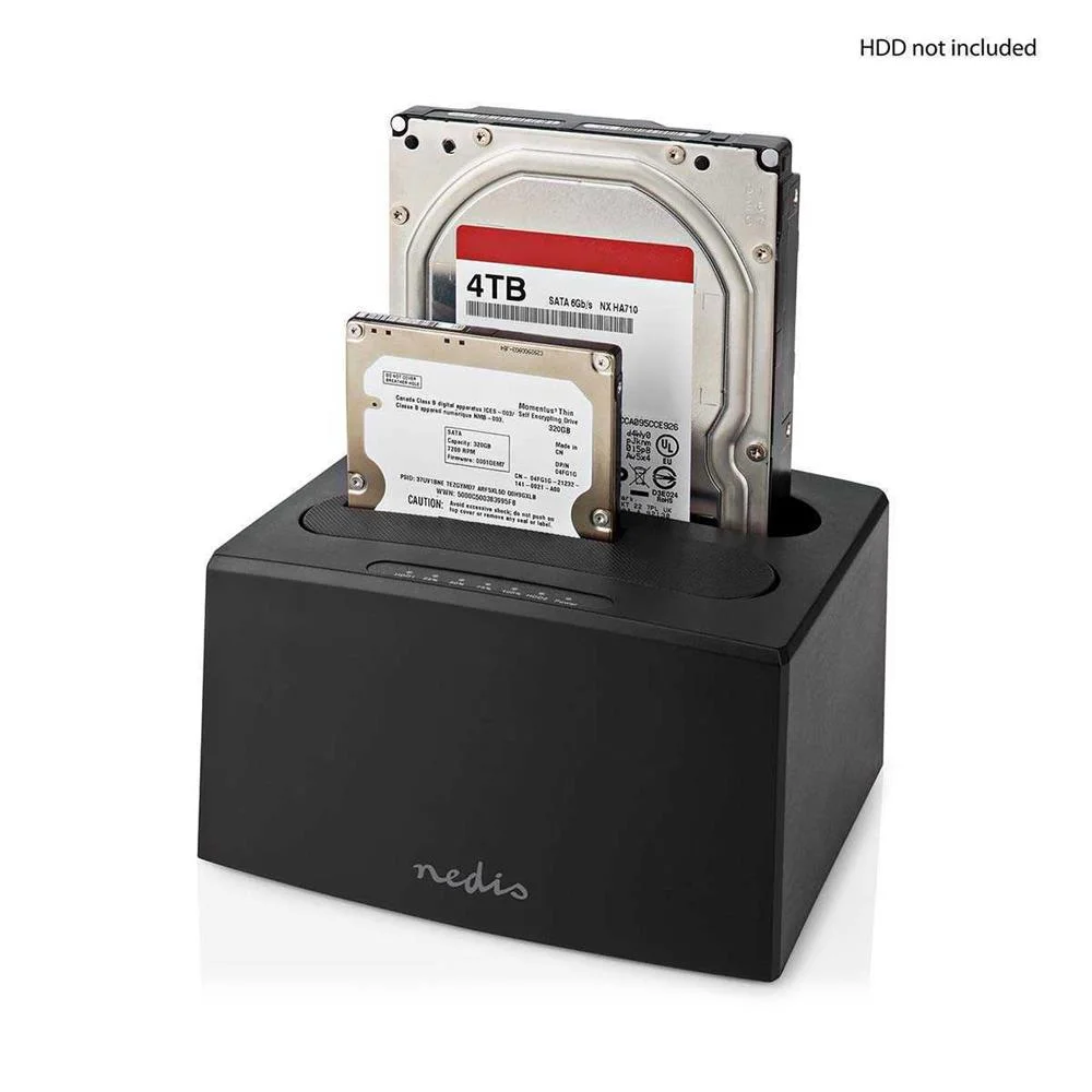 Nedis Hddudb3210bk Docking Station para Discos Rí.