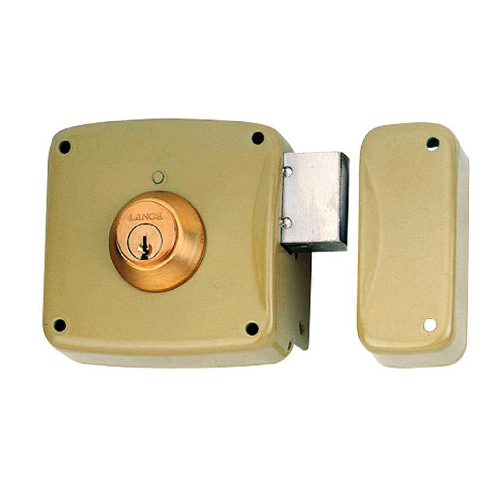 Fechadura de Sobreposição com Cilindro 5124a Entrada 80mm, à Direita 95124ahe08d Lince