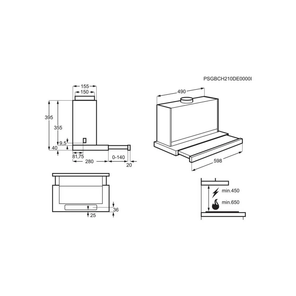 Electrolux Lfp616x Grey 600 M3/H