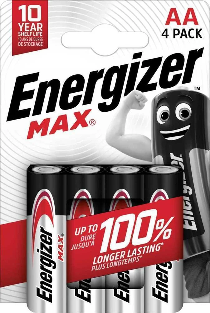 Blister 4 Pilas Max Tipo Lr6 (Aa) Energizer E3015.
