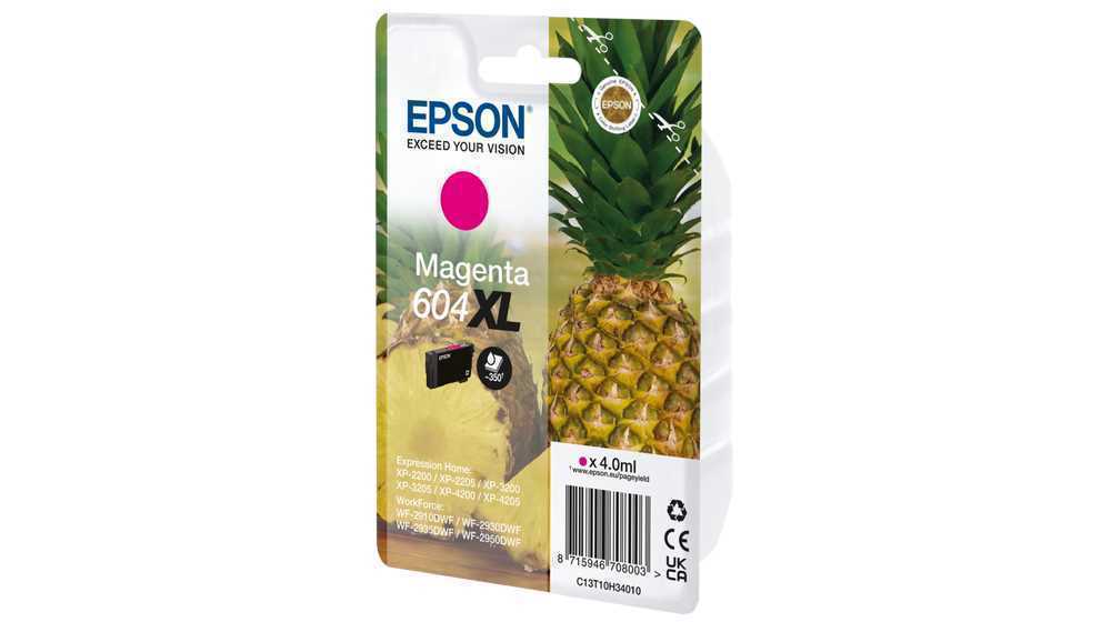 Tinteiro Epson 604 Magentaxl  - Wf-2910/ 293x/ 2950, Xp-220x/ 320x/ 420x