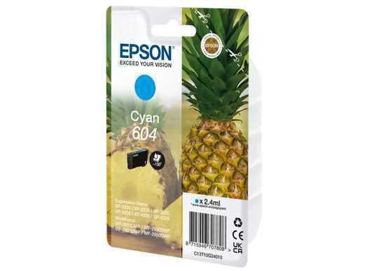 Tinteiro Epson 604 Ciano - Wf-2910/ 293x/ 2950, Xp-220x/ 320x/ 420x