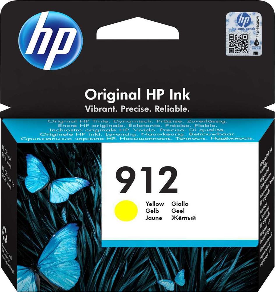 Tinteiro Hp 912 Yellow Original - 3yl79ae