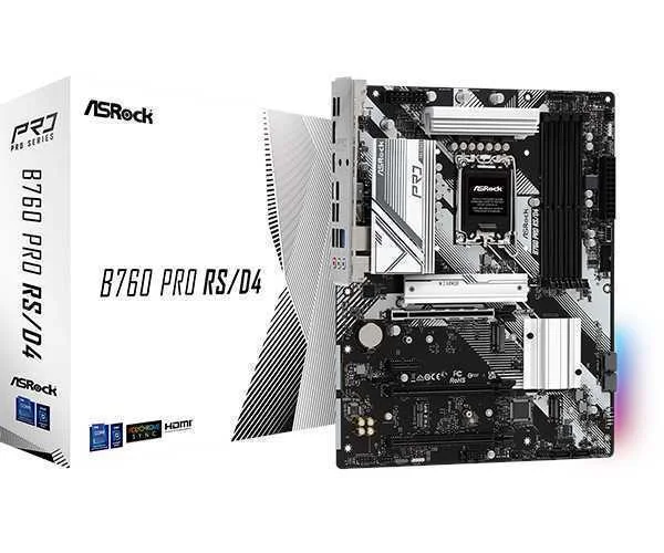 Asrock B760 Pro Rs/D4 Intel B760 Lga 1700 Atx