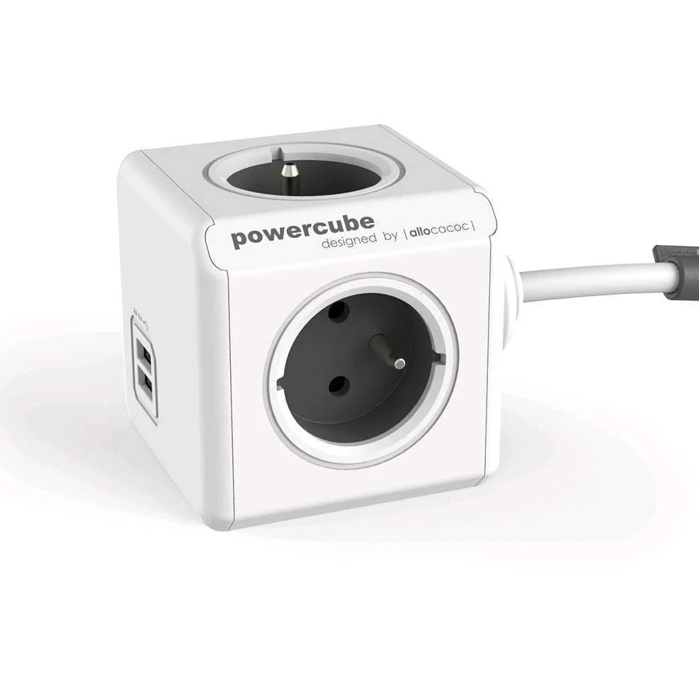 Extensão elétrica ALLOCACOC PowerCube 1.5m Branco