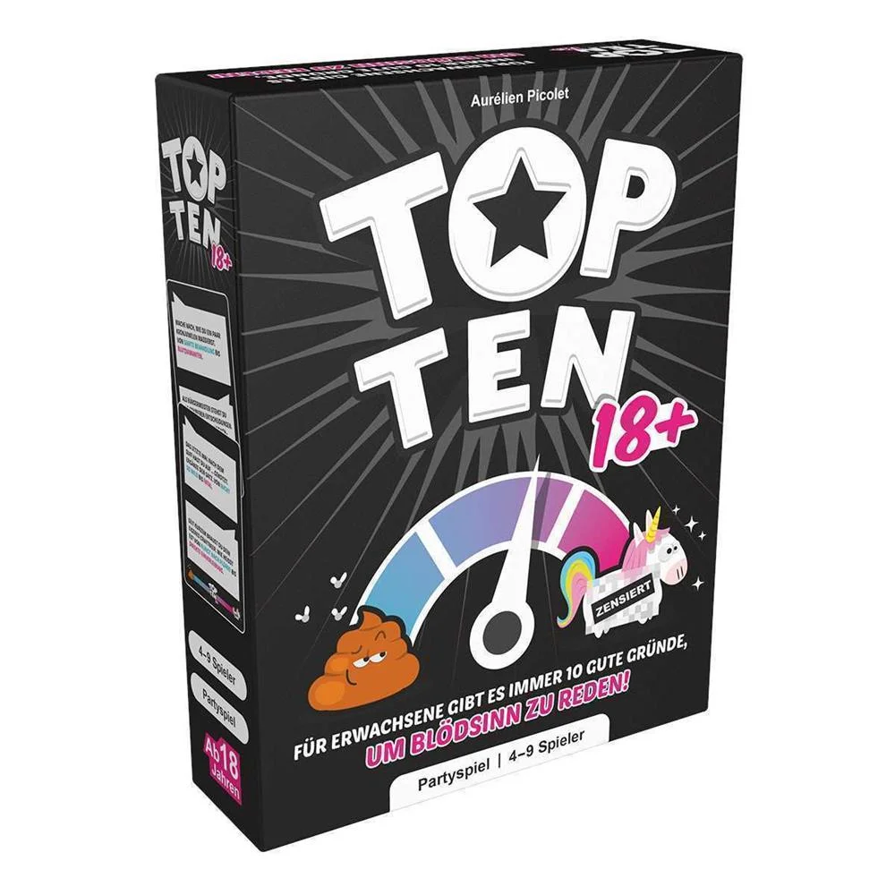 ASMODEE TOP TEN 18+ 30 MIN JOGO DE CARTAS FESTA