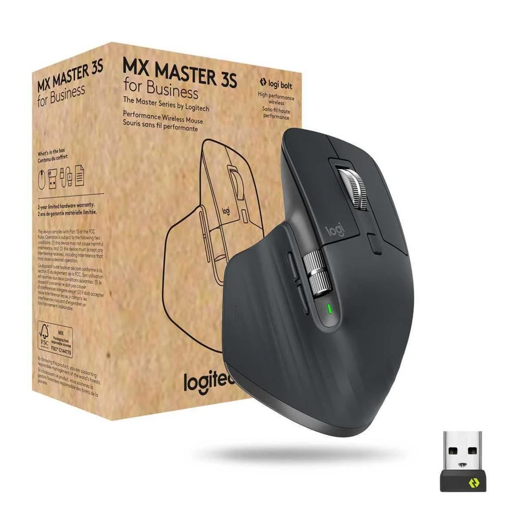 Rato Laser MX Master 3s Business RF Wireless + Bl.