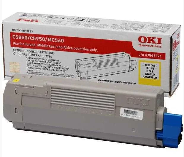 Oki 43865721 Toner 1 Unidade(S) Original Amarelo