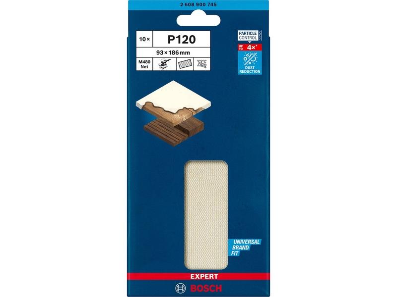 Folha de lixa de rede Bosch Expert M480 93 x 186 m