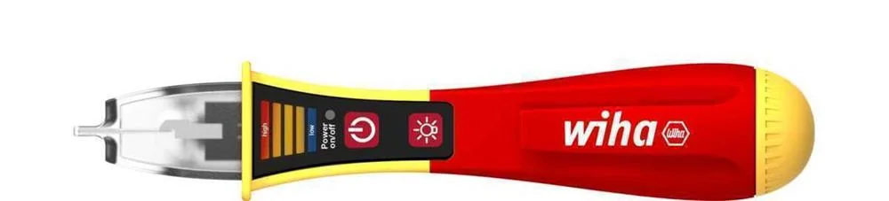 Pole Search Wrench 12...1000v 15cm (Red/Yellow) - Wiha