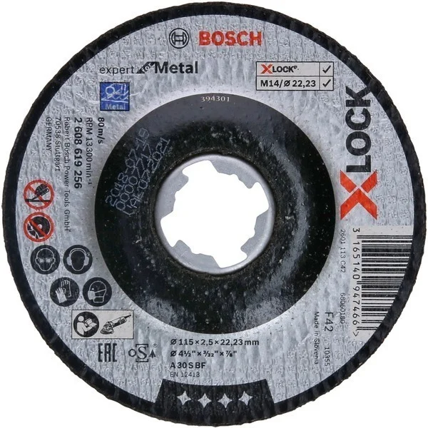 Disco de corte Bosch X-LOCKl, 115mm