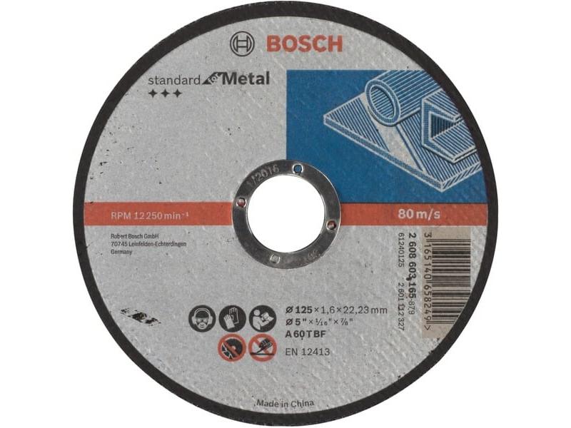 Disco de corte Bosch Standard for Metal,  125mm