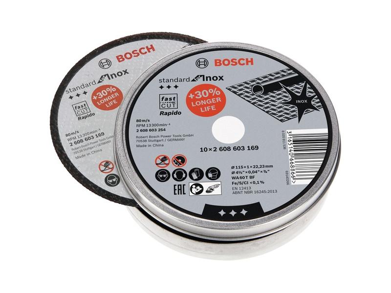 Disco de corte Bosch Standard para Inox,  115mm